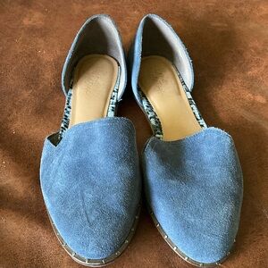 Crown, vintage, suede flats